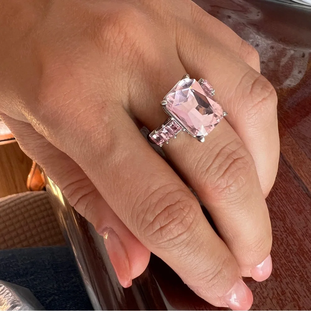 Elegant Pink Gemstone Ring